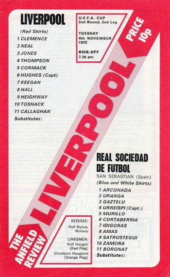 Match programme